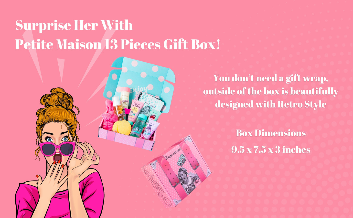 Skincare Gift Box for Women - Elegant Plus 13 Pieces