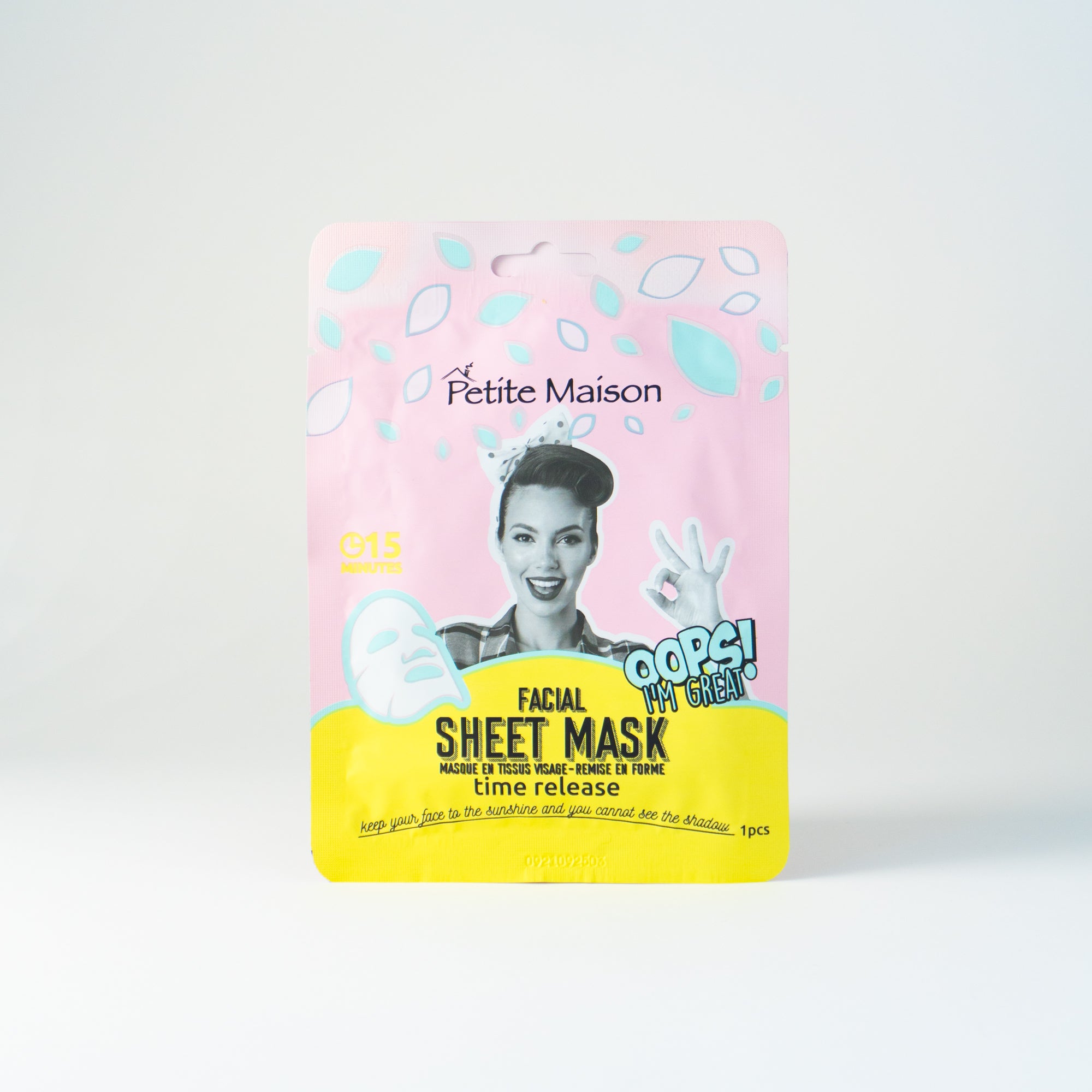 Facial Sheet Mask Pack 3 Pieces (Brightening, Detoxifying, Time Release)
