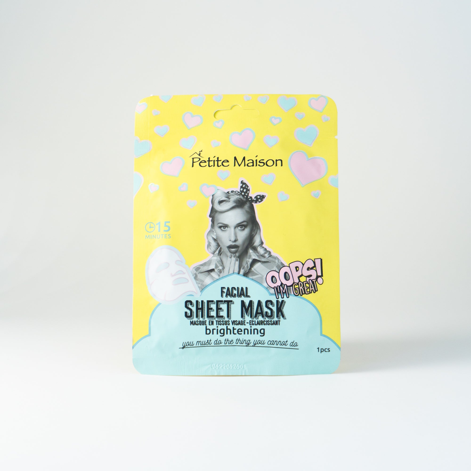 Facial Sheet Mask Pack 3 Pieces (Brightening, Detoxifying, Time Release)
