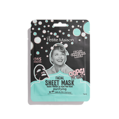 Facial Sheet Mask Pack 6 Pieces - Brightening, Detoxifying, Time Release, Moisturizing, Purifying, Energizing