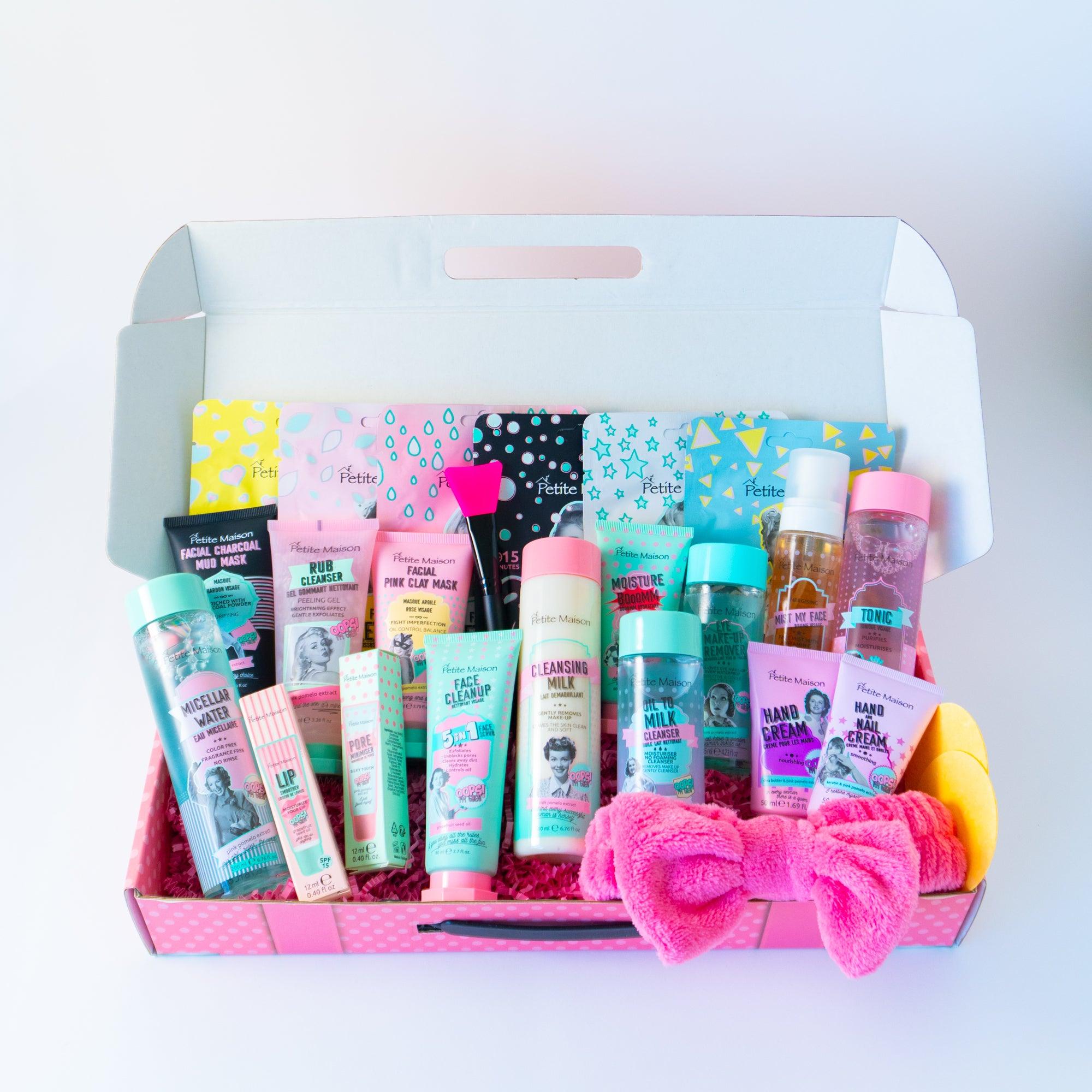 Face Care Gift Set - Spa Basket Gift Set - Gift Set For Women Christmas - Teen Girl Skincare Set - Christmas Gifts For Women - Self Care Gifts For Women - Luxury Gifts For Women 25 Pieces