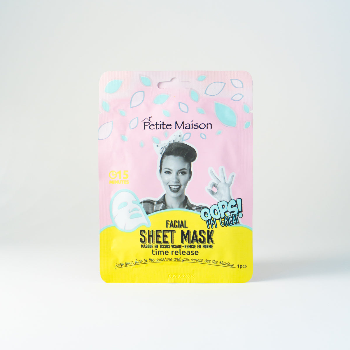 Facial Sheet Mask Pack 3 Pieces (Brightening, Detoxifying, Time Release)