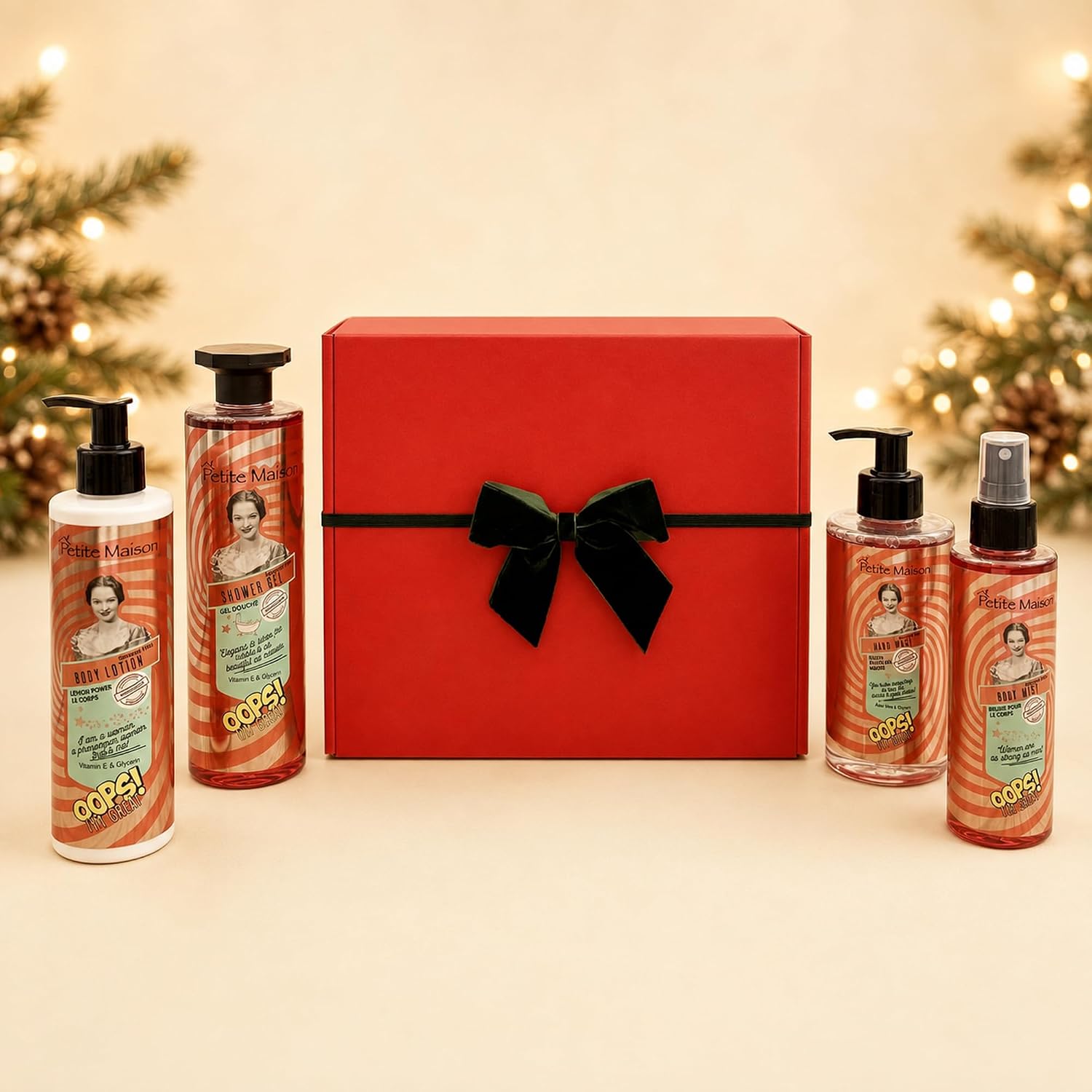 Petite Maison pomegranate four-piece bath and body gift set — product photo 6