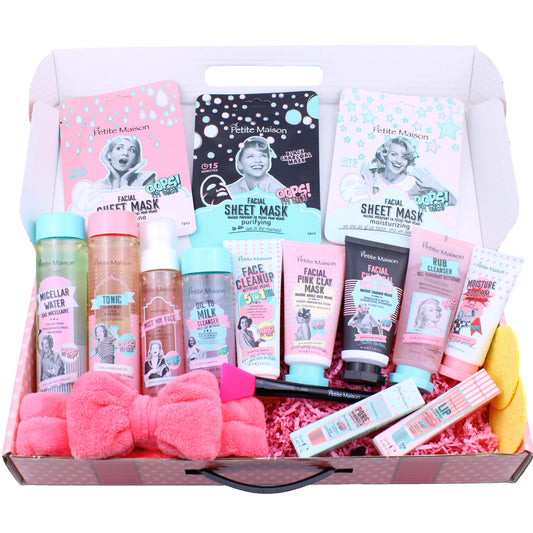 Spa Gift Baskets - Self Care Gift Box for Women - Skincare Gift Set for Her - 18 pieces
